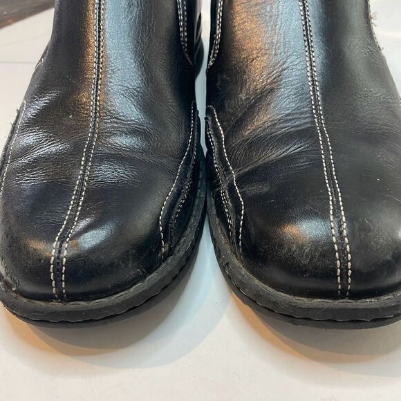 DOCKERS Men's Agent Bike Toe Loafers Black Leather Size 13M - Picture 4 of 10